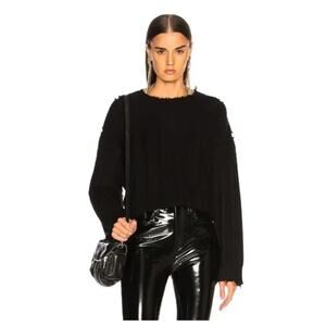 NWT RTA Emma Distressed Cashmere Pullover Sweater Size XS